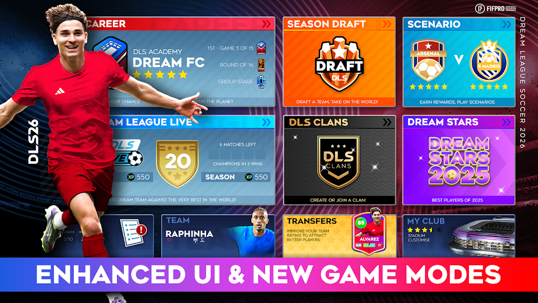 Captura de ecrã 1 do Dream League Soccer 2026